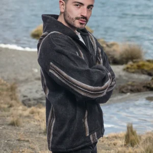 Alpaca Jacket with Hood