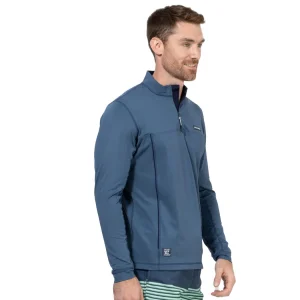 FULLSAND Playera Cuello Alto Con Cierre Hombre Con Protección Solar Certificada.