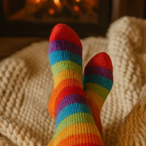 Striped Alpaca Socks