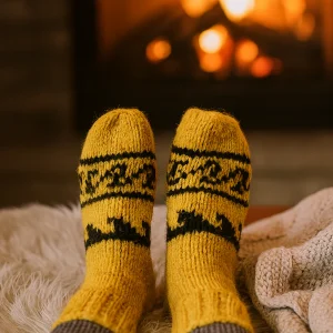Yellow Alpaca Socks