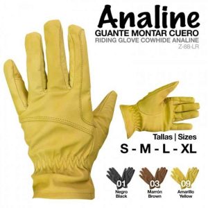 GUANTE MONTAR CUERO ANALINE