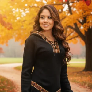 Alpaca Womens Hoodie with Fleeces