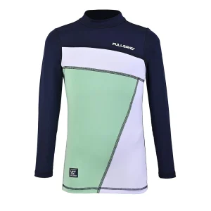 FULLSAND Playera Rashguard Manga Larga Niño Con Protección Solar Certificada.