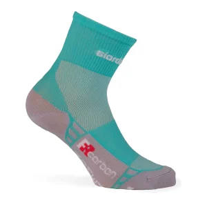 Calcetines medios verano Mujer FR-C 12cm Menta/Blanco