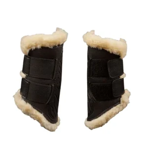 PROTECTOR PVC CARBON CON BORREGUILLO NEGRO