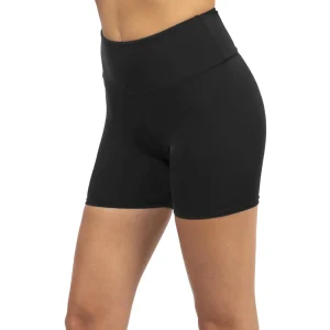 CORALINA Traje De Baño Short Pretina Alta Negro Mujer CONTROL ABDOMINAL.
