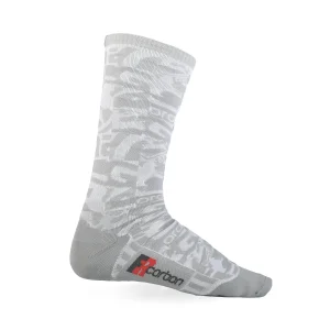 Calcetines altos CAMO 18cm Blanco/Gris claro