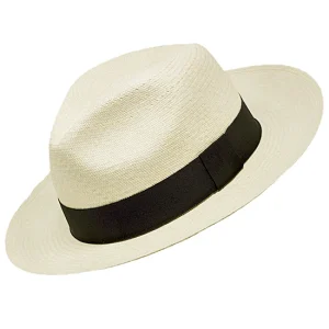 Natural Panama Hat - Fedora Montecristi - Grade 7-8