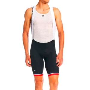 Culote SILVERLINE c/tirantes Negro/Rojo